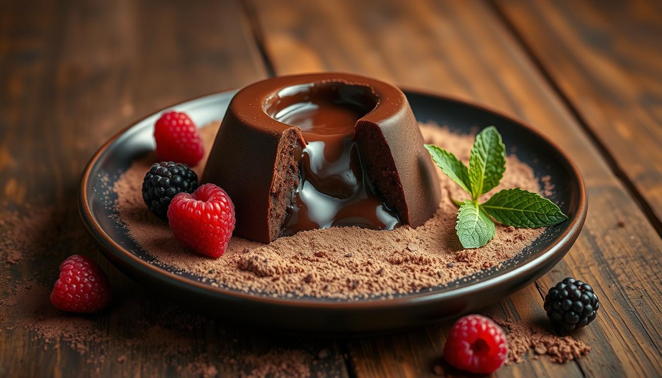 Butter-free chocolate fondant