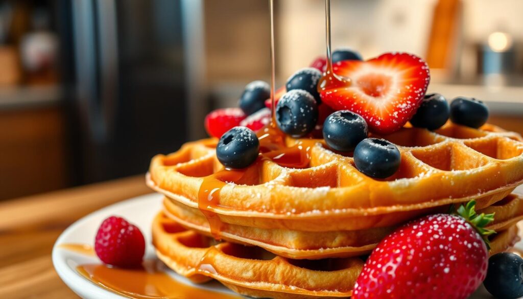 Crunchy waffles