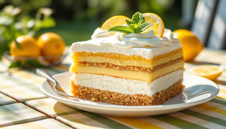 Lemon icebox cake