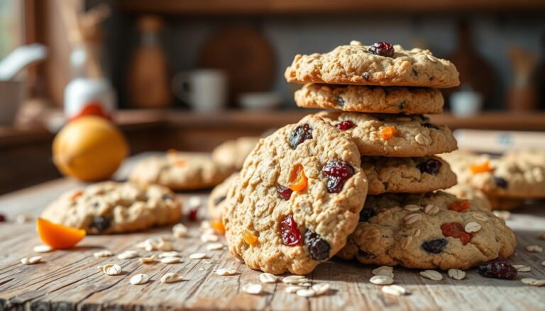 Oat and dried fruit cookies