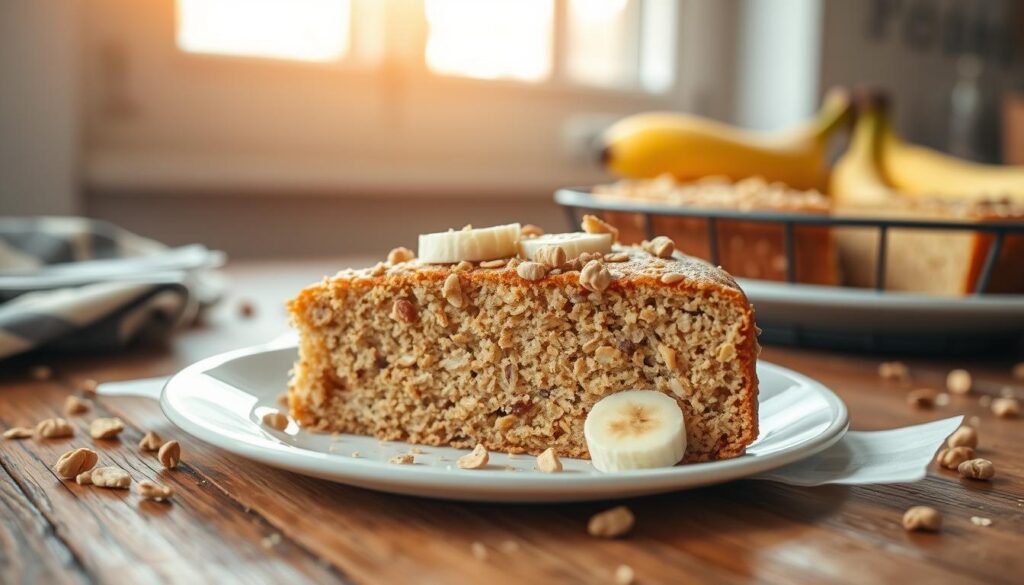 banana oat breakfast cake