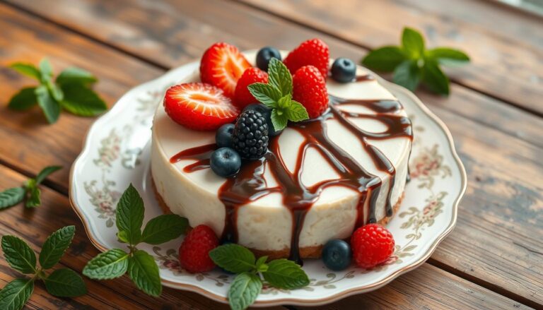 •	No-bake cheesecake